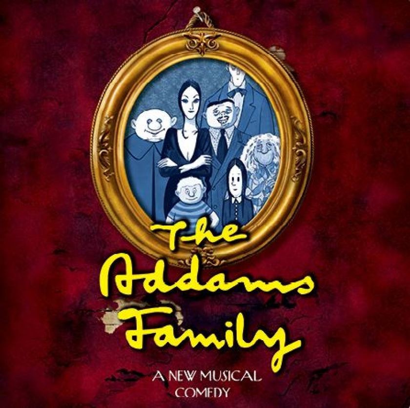 The Addams Family musical production artwork
